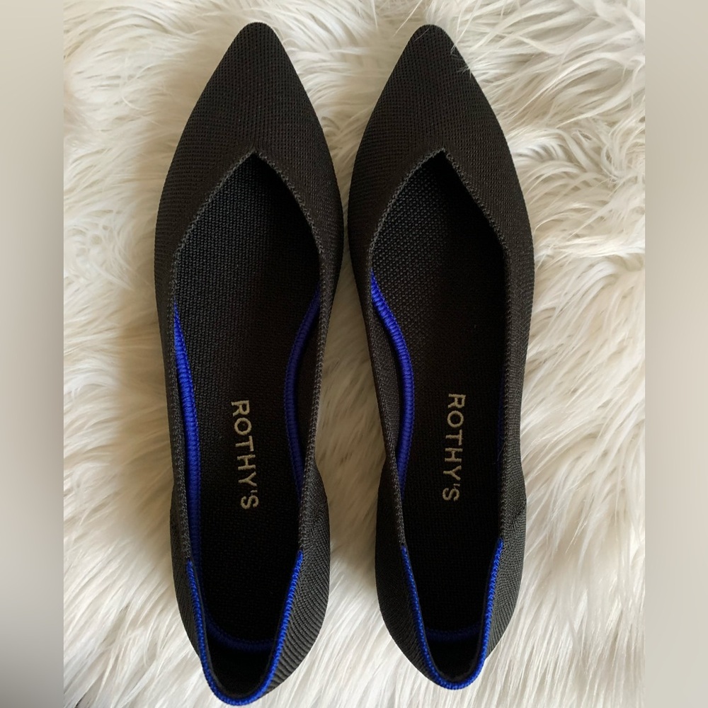 NIB Black Rothy’s Points Size 9